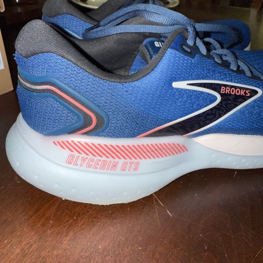 Brooks Navy Pink Athletic Sneakers Women's 9.5 Glycerin GTS 21 - Picture 6 of 9